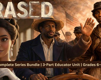 The Color Between the Lines | Complete Black History Educator Bundle | 3-Part ERASED Series | Grades 6–12 | Digital Download