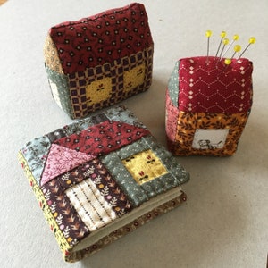 PDF pattern for Little House Needle Book and Pincushion (English))