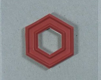 1/2" (0,5") zeshoekige quiltstempel