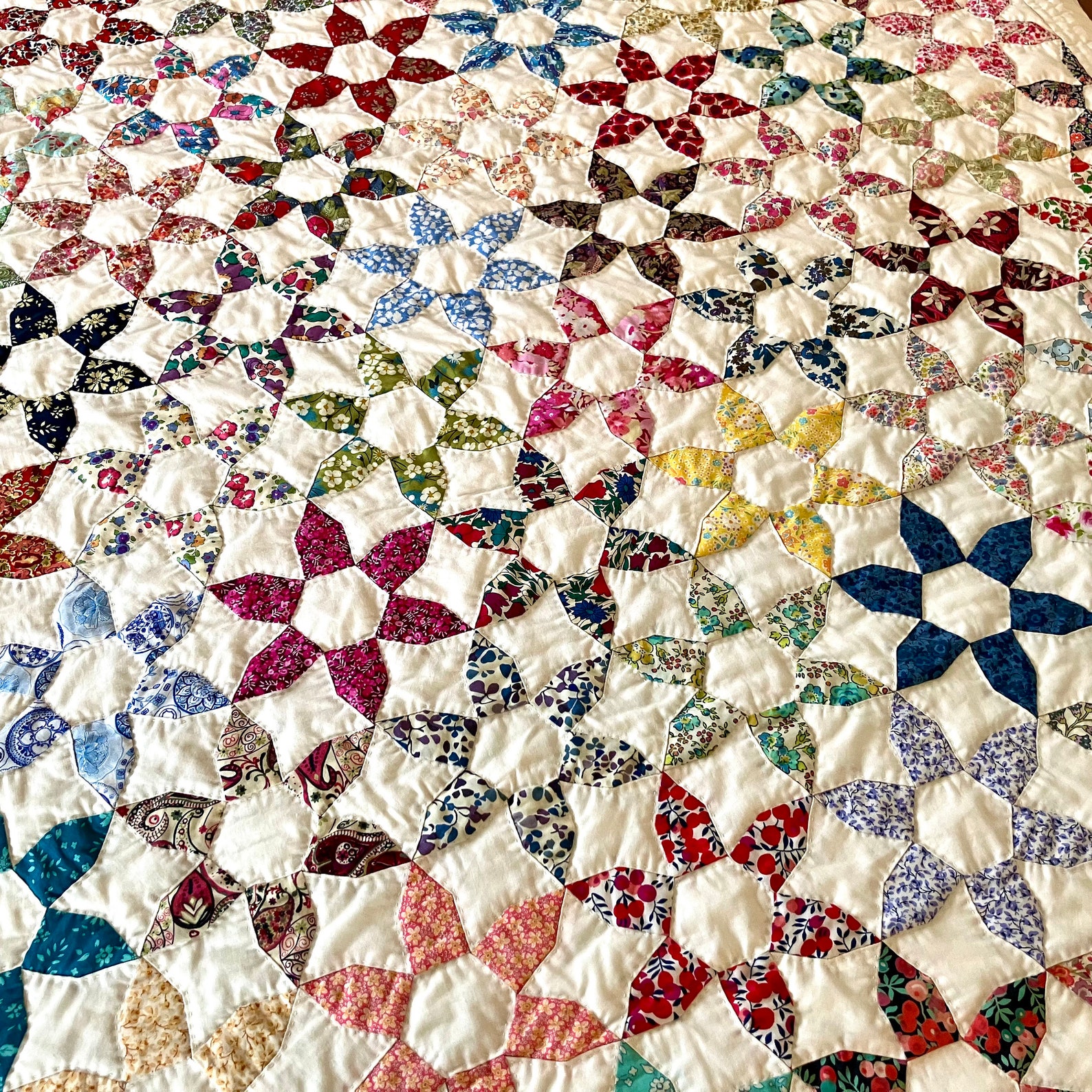 JASMINE Quilt (us Letter) PDF Pattern for EPP (hand Piecing) in English ...