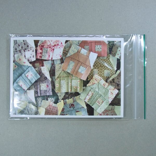 The building Houses from Scraps Quilt Stempel set alleen de rubbers