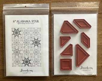 Alabama Star 6" Quilt stamp set