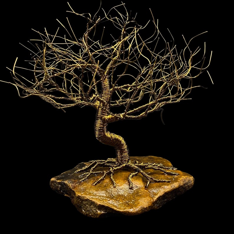 Bronze Prayer Tree Sculpture Trail Tree Bronze Sculpture Oak Prayer Tree Indian Prayer Tree Bronze Anniversary Gift Bronze Art image 4