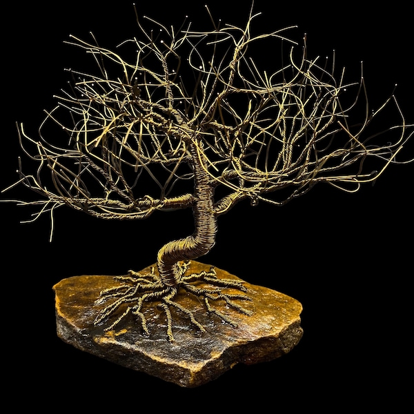 Bronze Prayer Tree Sculpture | Trail Tree | Bronze Sculpture | Oak Prayer Tree | Indian Prayer Tree | Bronze Anniversary Gift |  Bronze Art