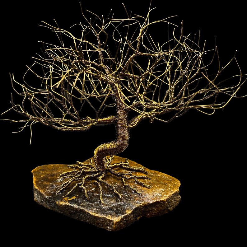 Bronze Prayer Tree Sculpture Trail Tree Bronze Sculpture Oak Prayer Tree Indian Prayer Tree Bronze Anniversary Gift Bronze Art image 1