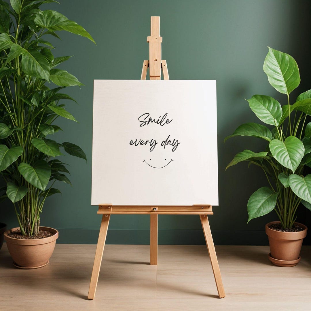 Smile Everyday Print | Minimalist Positive Quote Art (instant Download ...