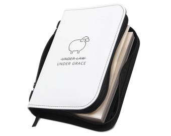 PU-Leder-Bibelhülle mit Griff, Schutzhülle mit Reißverschluss