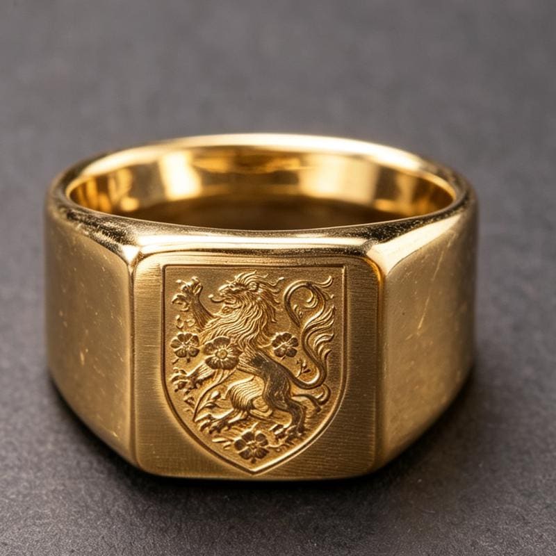 Solid Gold Lion Ring Vintage - Etsy