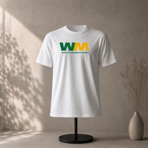 Waste Design Company Logo T-Shirt, Unisex Minimalistisches Grafik-T-Shirt