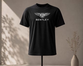 Bentley Car Logo T-Shirt, Luxury Automotive Enthusiast Graphic Tee, Unisex Premium Car Lover Shirt