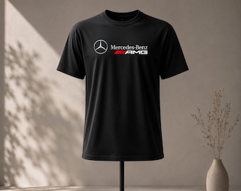 Mercedes-Benz AMG Logo T-Shirt, Luxury Performance Car Enthusiast Graphic Tee, Unisex Motorsport Shirt
