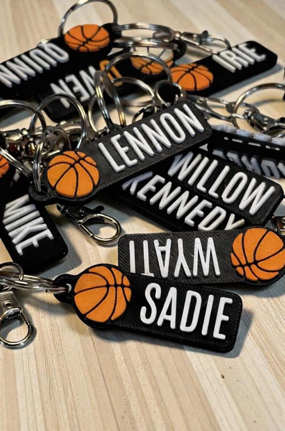 Personalized Basketball Keychain | Custom Player Name | Basketball Gift ...