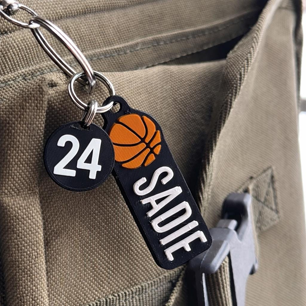 Personalized Basketball Keychain | Custom Player Name | Basketball Gift ...