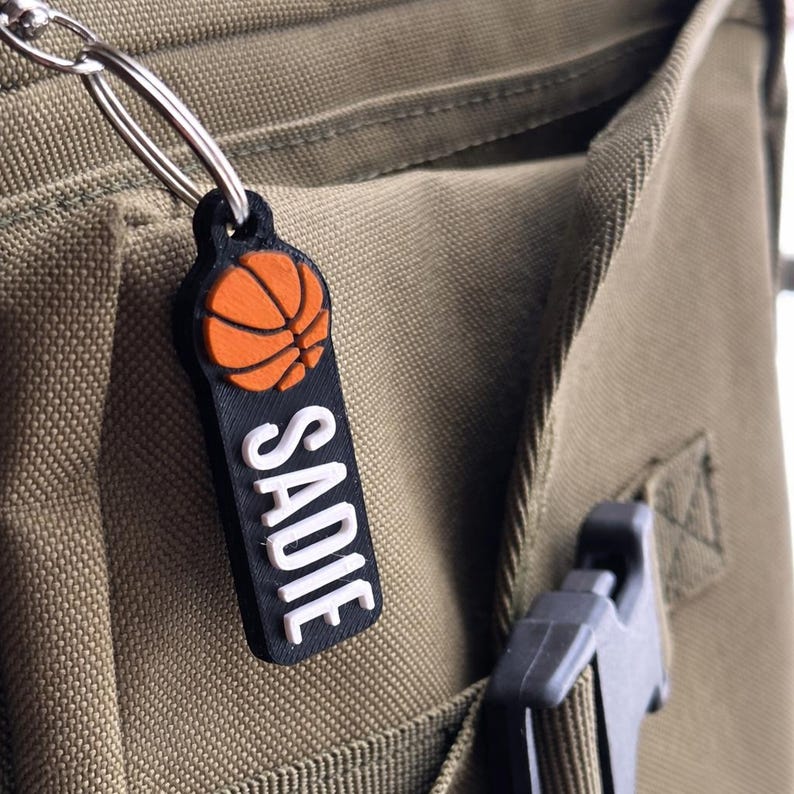 Personalized Basketball Keychain | Custom Player Name | Basketball Gift ...