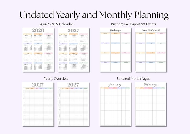 2026 2027 Homeschool Planner Printable | Daily Homeschool Checklist ...