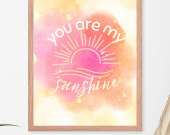 You are my sunshine framed poster