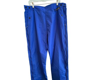 VTG Mens XL Royal Cobalt Blue Nylon ski/hiking/snowboarding Pants GORPCORE