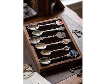 Vintage Rolex Bucherer & Assorted Americana and Swiss Travel Souvenir Spoons