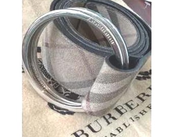 Vintage Burberry XL Belt Nova Check Classic Luxury British Statement Piece