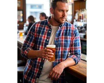Vintage Y2K XXL Abercrombie & Fitch Men's plaid shirt blokecore