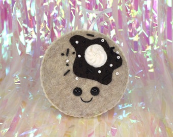 Pancake Plush Ornament - Cookies and Cream