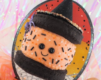 Pumpkin Sprinkle Ice Cream Sand Witch Plush Art