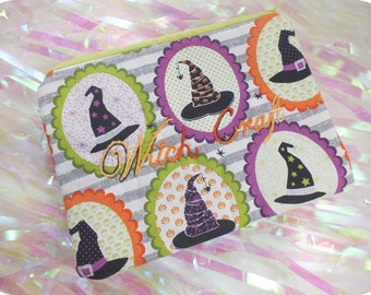 Flat Pouch Small - Witch's Hats Witch Craft