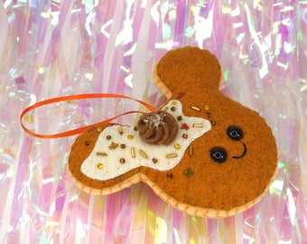 Mickey Ear Pancake Plush Ornament - Pumpkin Spice