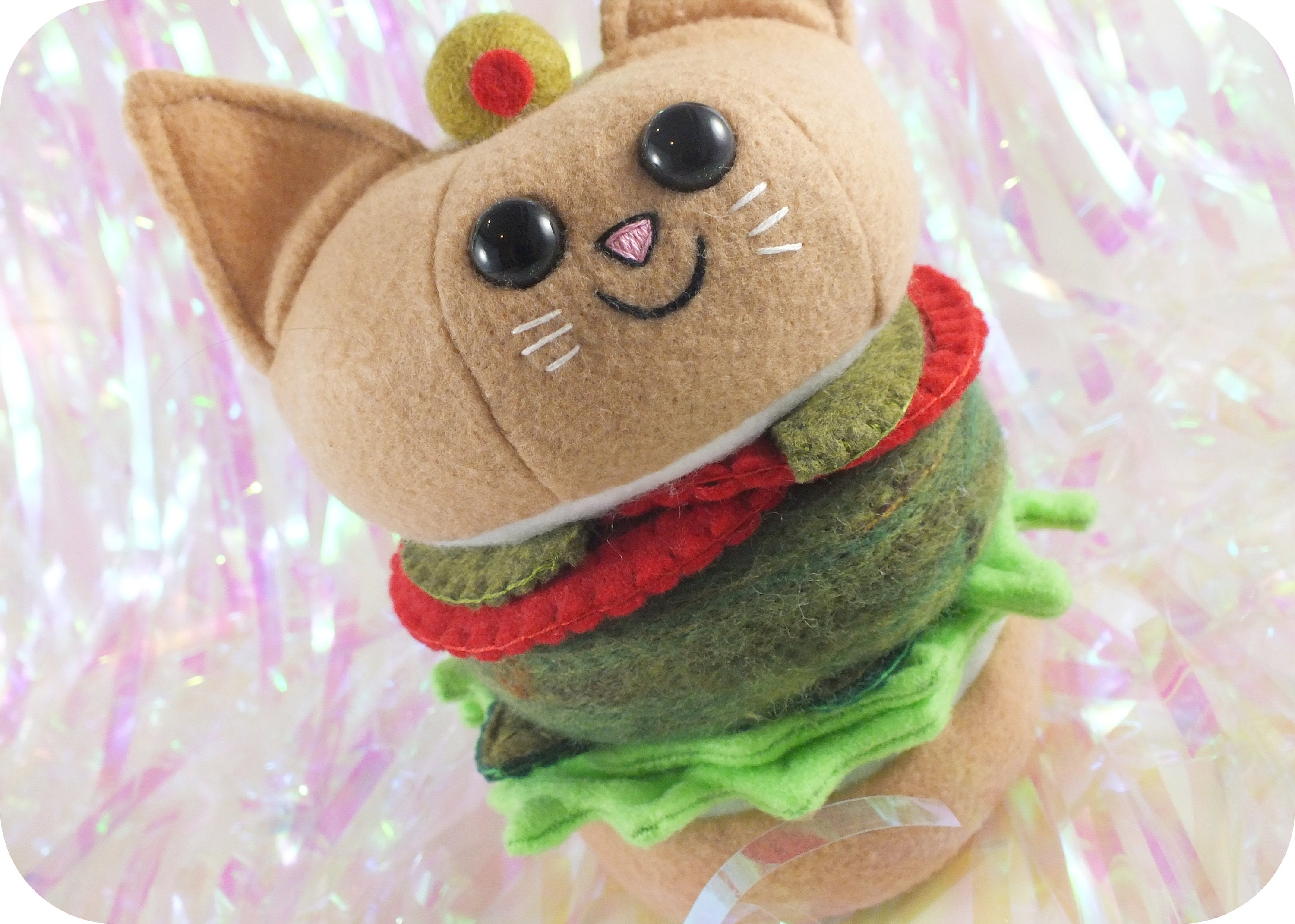 cat burger plush