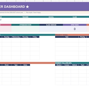Actual blank-start teacher dashboard, ready for your own classroom details and roster.