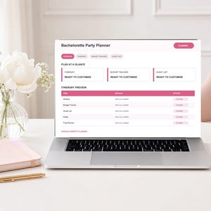 Bachelorette Party Planner Spreadsheet | Google Sheets Itinerary Budget Tracker | Maid of Honor Planning Tool