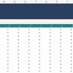Actual weekday attendance sheet with student columns and attendance codes.
