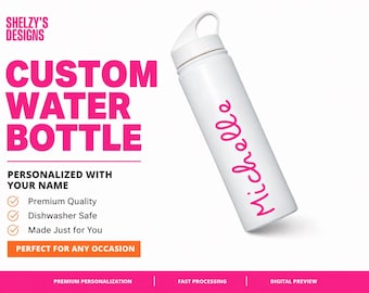 Villa Water Bottle | Personalized Name Bachelorette Party Gift | Island Love Custom Tumbler