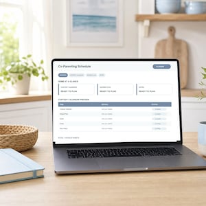 Sjabloon voor co-ouderschapsregeling | Voogdijkalender | Google Sheets & Excel | Gedeeld ouderschap