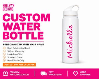 Villa Water Bottle | Personalized Name Bachelorette Party Gift | Island Love Custom Tumbler