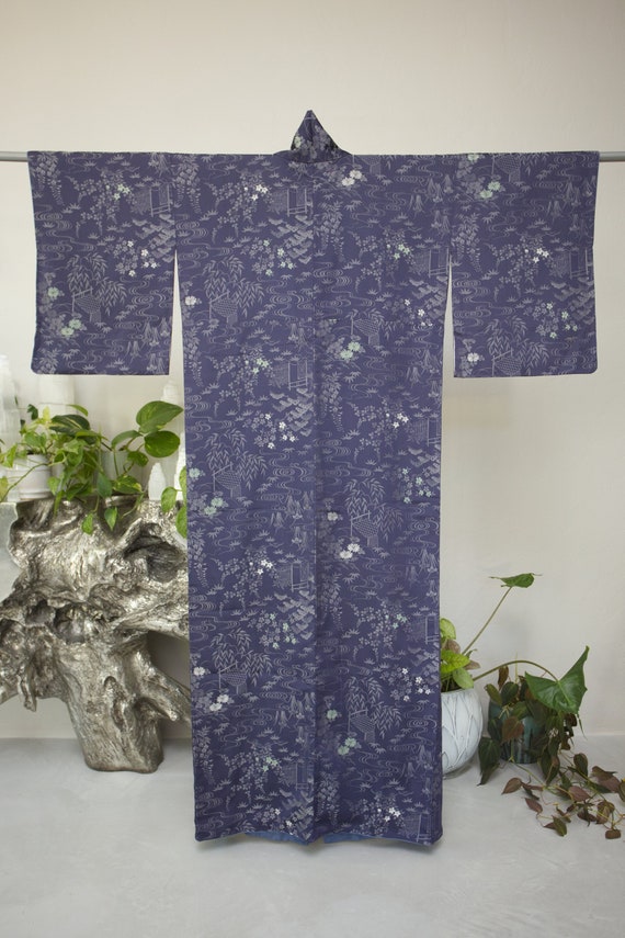 Vintage Japanese Kimono - The Garden