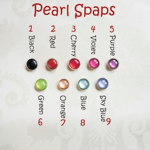 Upgrade pearl snaps for your beautiful spats