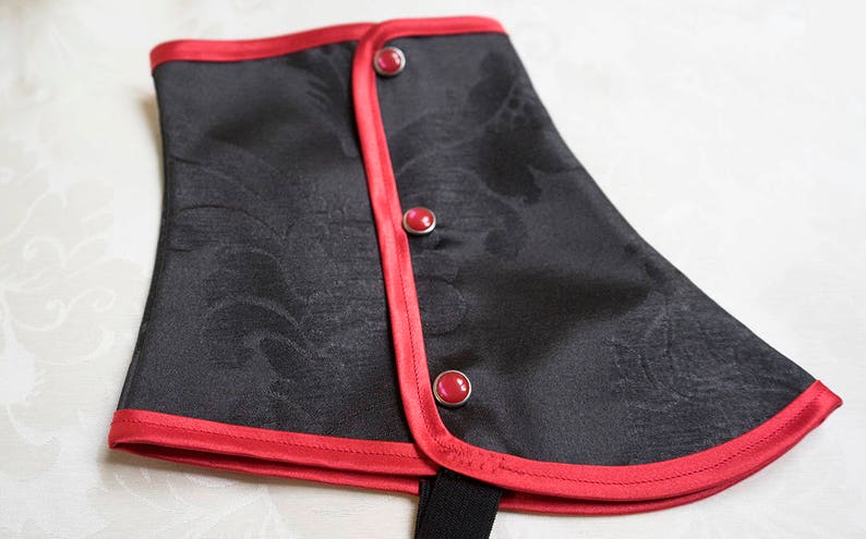 BLACK FRIDAY SALE Medium spats waterproof with buttons victorian steampunk Gaiters spat bootcover 画像 9