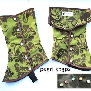 BLACK FRIDAY SALE Medium spats waterproof with buttons victorian steampunk Gaiters spat bootcover 画像 8