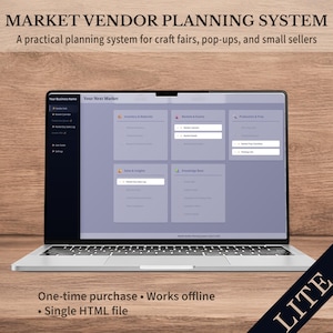 Sistema de planificación de proveedores del mercado: Registro de ventas principal Lista de empaque Organizador del calendario del mercado imagen 1