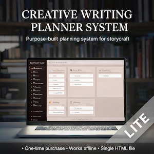 Novel Outline Planner | Scene, Chapter & Story Beat Tracker with Character Bible | Offline, Lite
