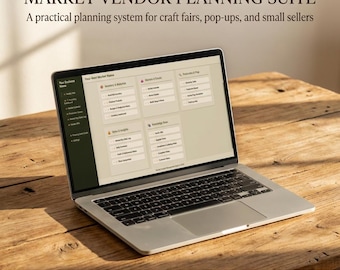 Market Vendor Digital Planner System | Craft Fair & Pop-Up Business Management Suite