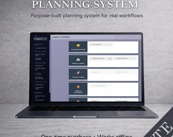 Real Estate Agent Planning System: Private CRM, Lead Tracker + Listing Dashboard No Subscription