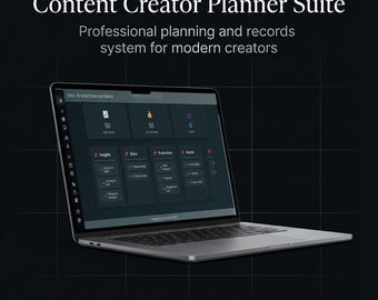Social Media Planning System: YouTube TikTok Instagram Strategy Suite | CRM & Production Pipeline