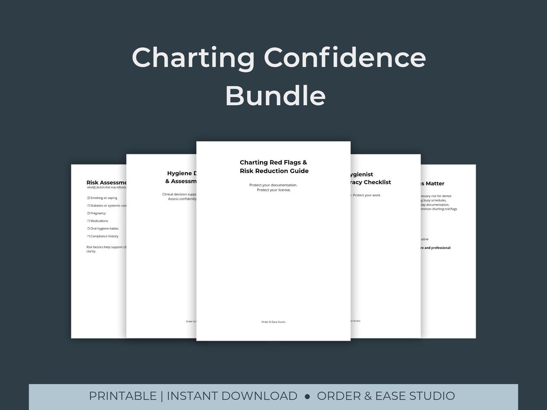Dental Hygienist Charting Confidence Bundle | Documentation ...