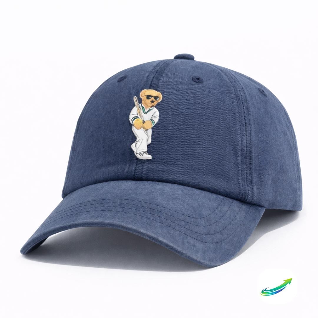 Dad Raph Tennis Bear Dad Hat – Raph Bear Print Baseball Washed Cap - Etsy