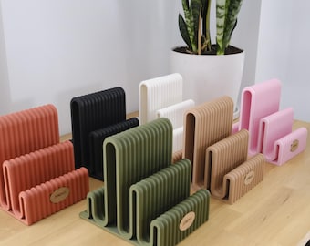 Byron Desk Organiser | Letter Mail Holder | Files Organizer, Paper Tray, Folders Rack | Laptop, Tablet  Stand | Home Office | Cute Homeware