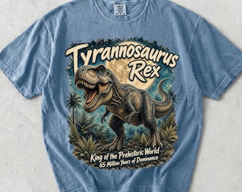 T-Rex-tröja, vintage Jurassic Dinosaur 90-talsgrafik-t-shirt, retro dinosaurie-tröja, förhistorisk dinosaurie-tröja 90-talsgrafik, dinosaurietopp, nostalgi-naturgåva