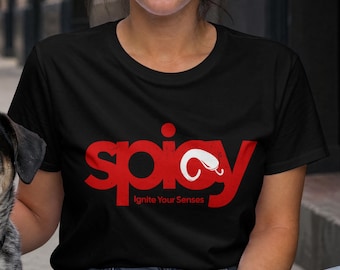 Kryddig T-shirt, chilipeppargrafik, unisexskjorta, present till stark såsälskare, Ignite Your Senses Streetwear, trendig mattröja, bekväma färger