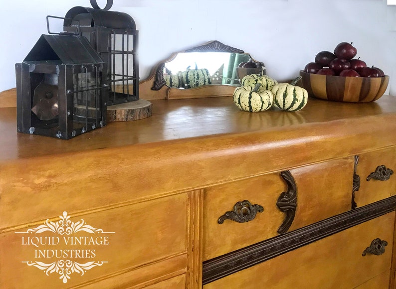 Vintage Art Deco Waterfall Server. Buffet. Dresser. TV Etsy